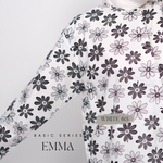 Emma Pocket Shirt (Monochrome Floral)