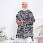 Emma Pocket Shirt (Monochrome Floral)