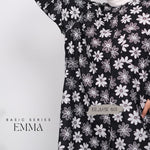 Emma Pocket Shirt (Monochrome Floral)