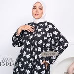 Emma Pocket Shirt (Monochrome Floral)