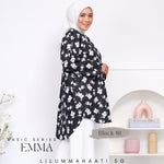 Emma Pocket Shirt (Monochrome Floral)