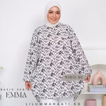 Emma Pocket Shirt (Monochrome Floral)