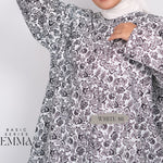 Emma Pocket Shirt (Monochrome Floral)