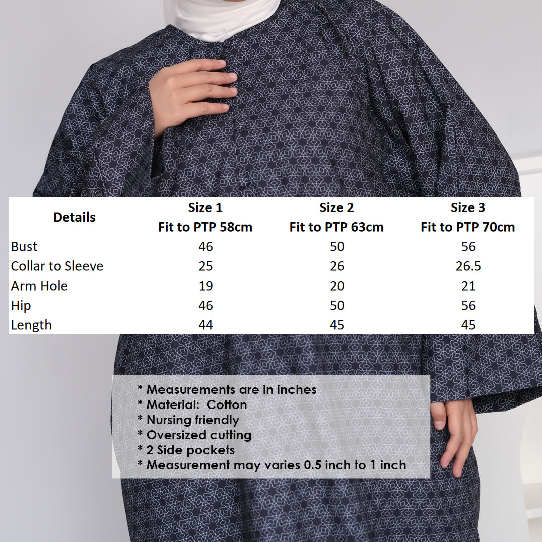 (Klasique Raya) Safia Monochrome