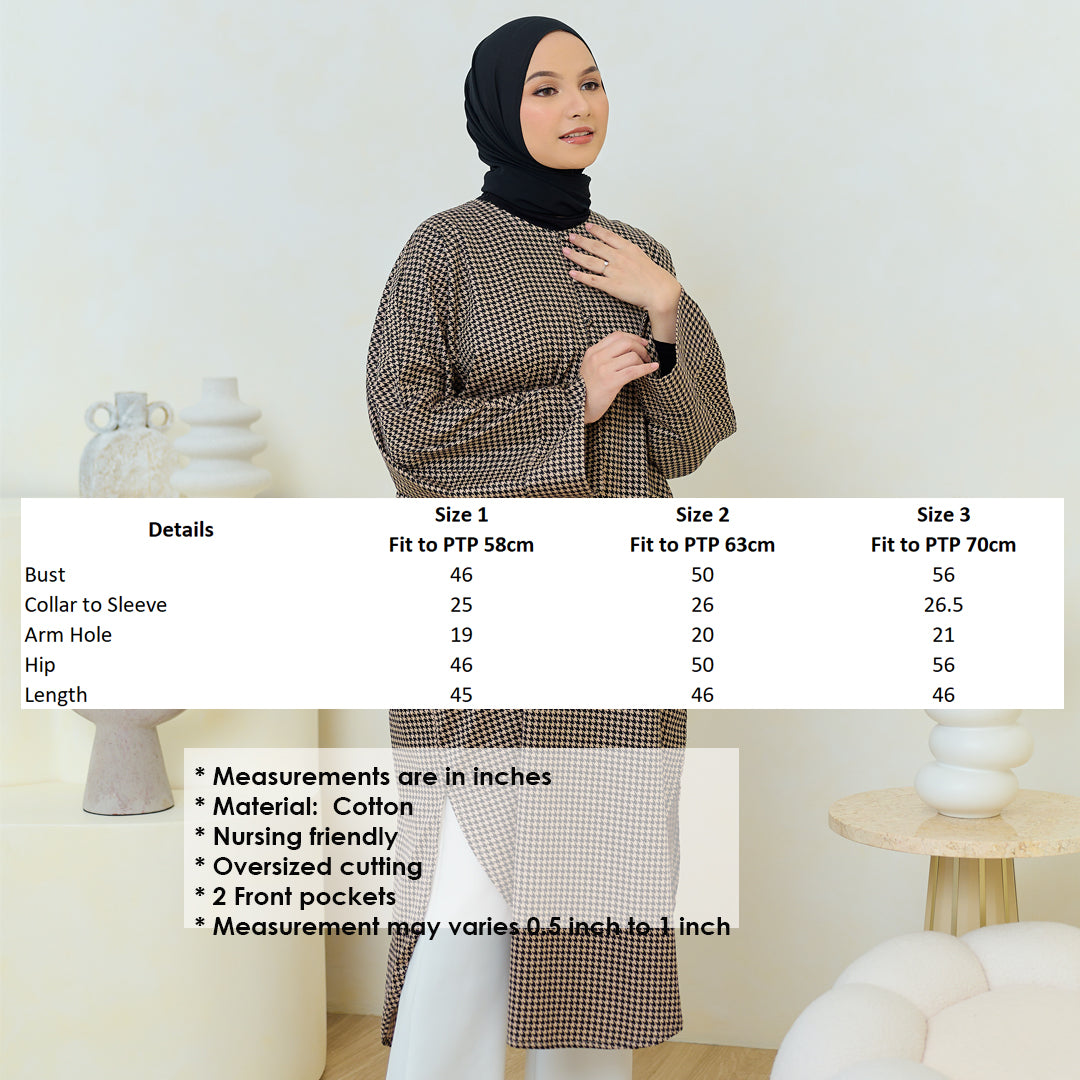 Adele Tunic (Houndstooth)
